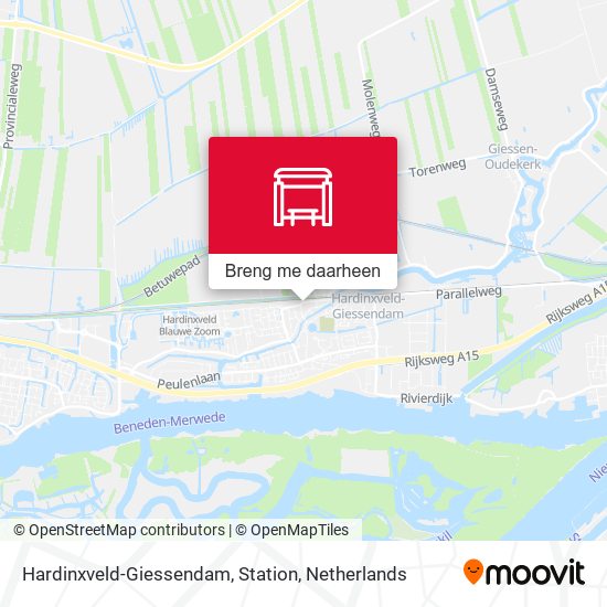 Hardinxveld-Giessendam, Station kaart