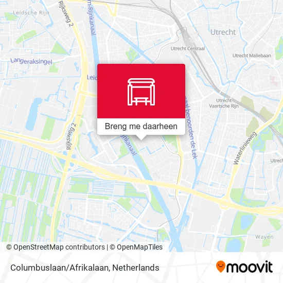Columbuslaan/Afrikalaan kaart