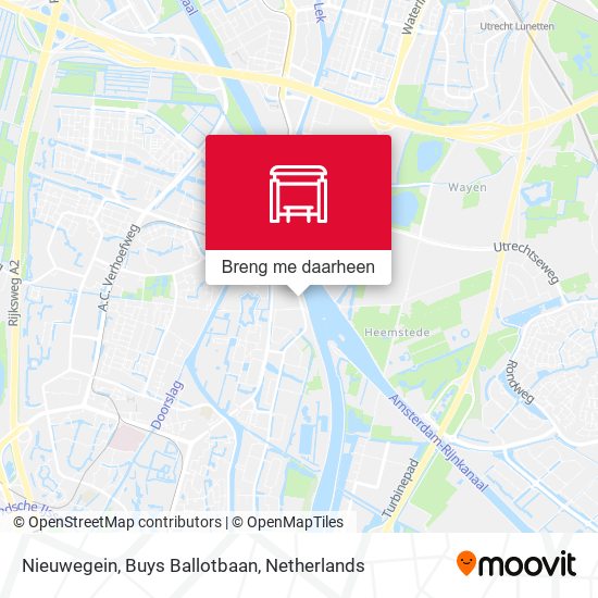 Nieuwegein, Buys Ballotbaan kaart