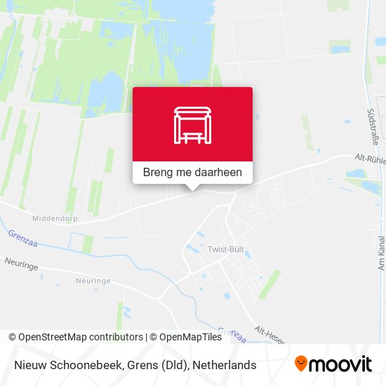 Nieuw Schoonebeek, Grens (Dld) kaart