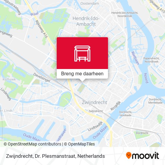 Zwijndrecht, Dr. Plesmanstraat kaart