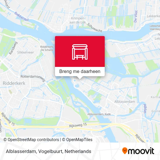 Alblasserdam, Vogelbuurt kaart