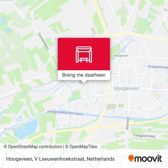 Hoogeveen, V Leeuwenhoekstraat kaart