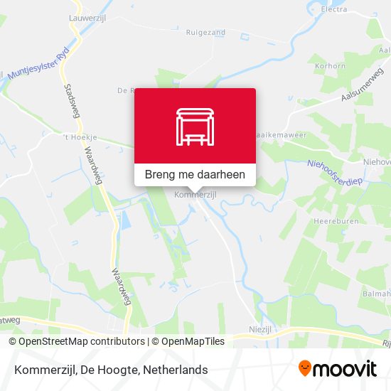 Kommerzijl, De Hoogte kaart