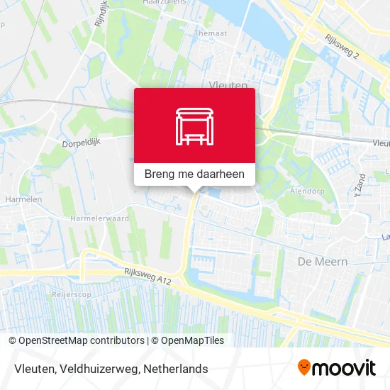 Vleuten, Veldhuizerweg kaart