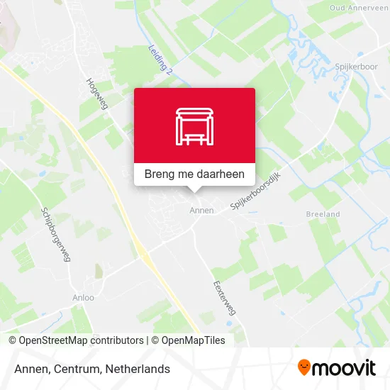 Annen, Centrum kaart