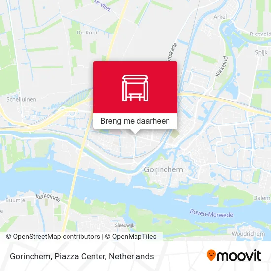 Gorinchem, Piazza Center kaart