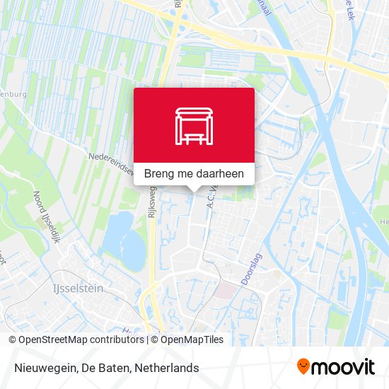 Nieuwegein, De Baten kaart