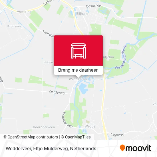 Wedderveer, Eltjo Mulderweg kaart