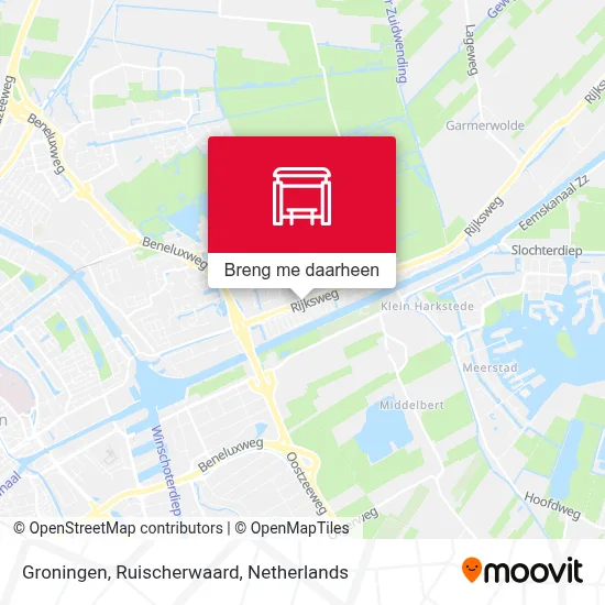 Groningen, Ruischerwaard kaart