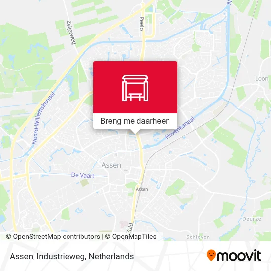 Assen, Industrieweg kaart