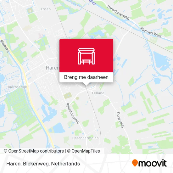 Haren, Blekenweg kaart