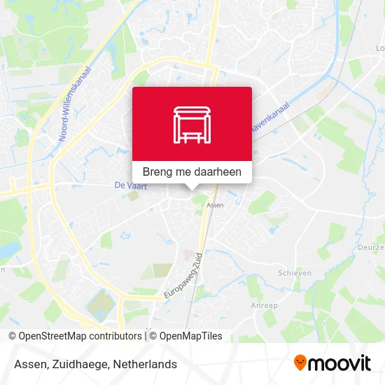 Assen, Zuidhaege kaart