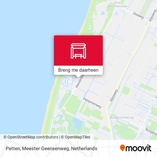 Petten, Meester Geensenweg kaart