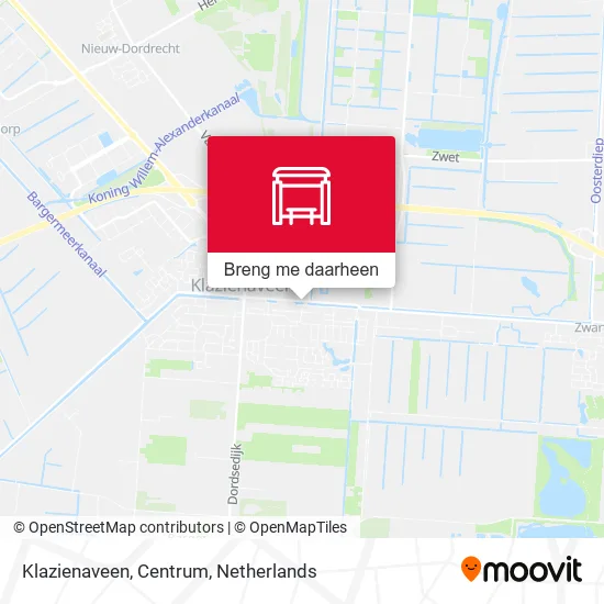 Klazienaveen, Centrum kaart