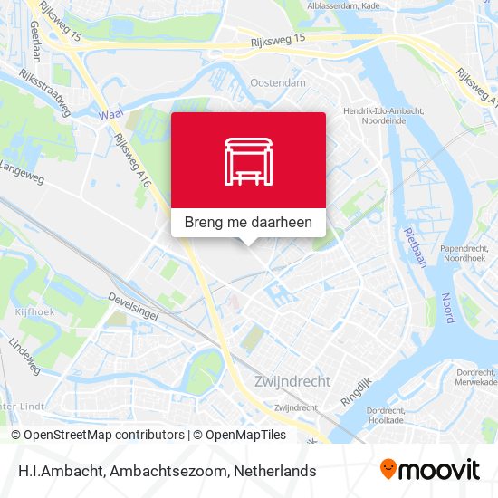 H.I.Ambacht, Ambachtsezoom kaart