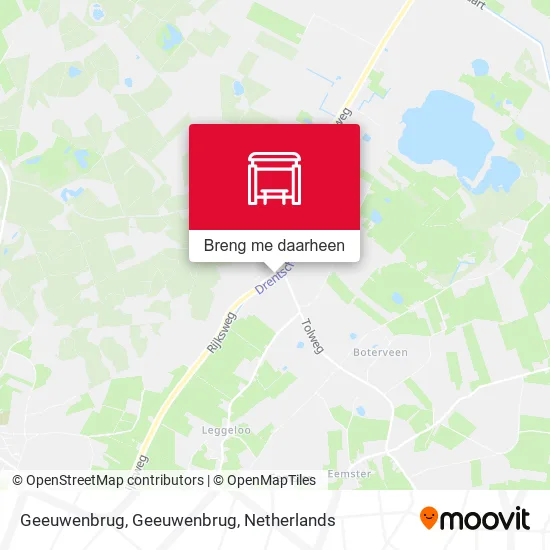 Geeuwenbrug, Geeuwenbrug kaart