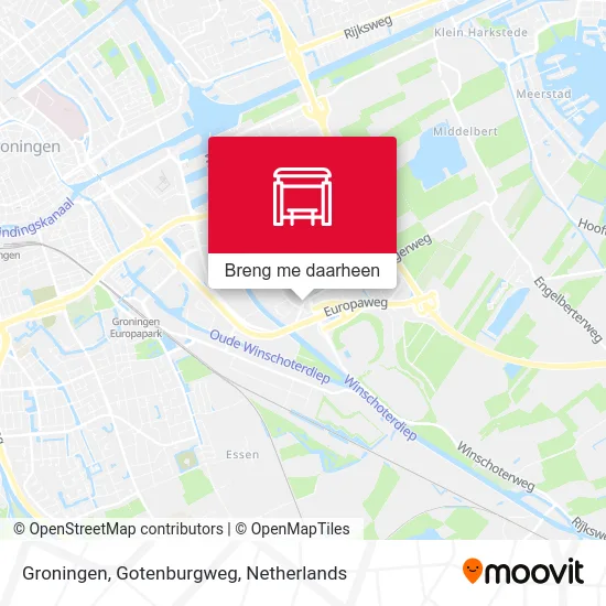 Groningen, Gotenburgweg kaart