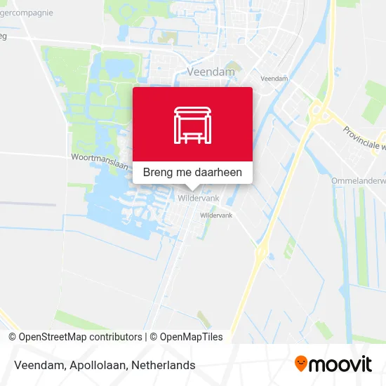 Veendam, Apollolaan kaart