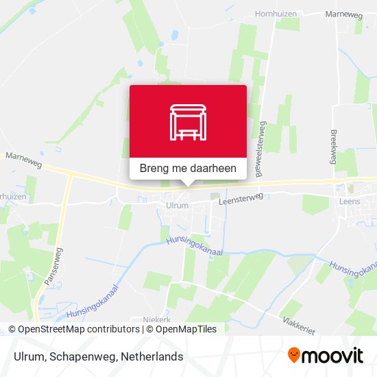 Ulrum, Schapenweg kaart