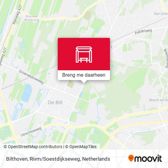 Bilthoven, Rivm/Soestdijkseweg kaart