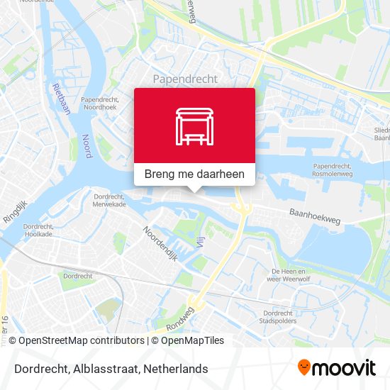 Dordrecht, Alblasstraat kaart