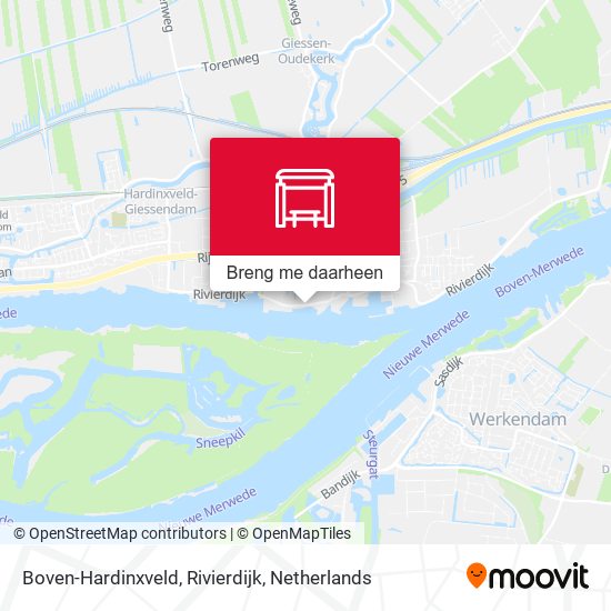 Boven-Hardinxveld, Rivierdijk kaart