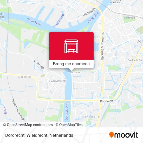 Dordrecht, Wieldrecht kaart