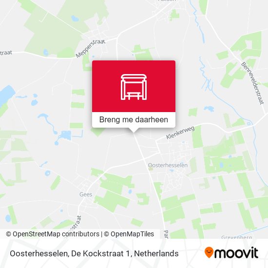 Oosterhesselen, De Kockstraat 1 kaart