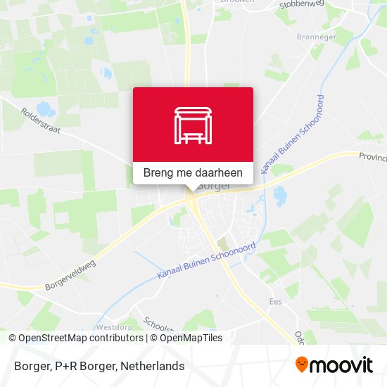 Borger, P+R Borger kaart