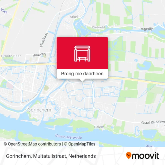 Gorinchem, Multatulistraat kaart