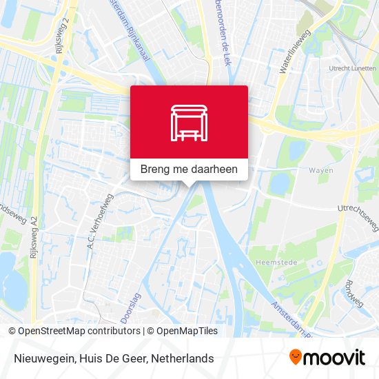Nieuwegein, Huis De Geer kaart