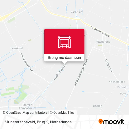 Munsterscheveld, Brug 2 kaart