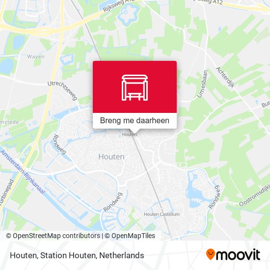 Houten, Station Houten kaart