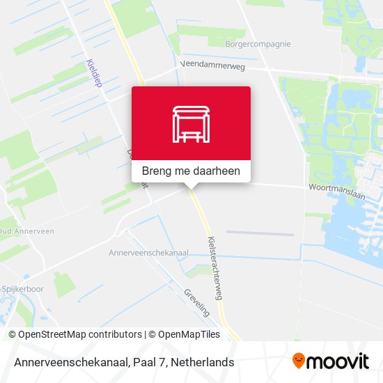 Annerveenschekanaal, Paal 7 kaart