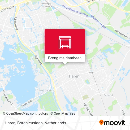 Haren, Botanicuslaan kaart