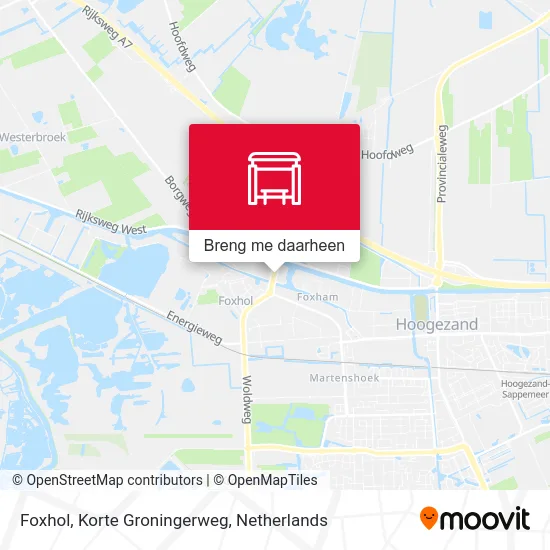 Foxhol, Korte Groningerweg kaart
