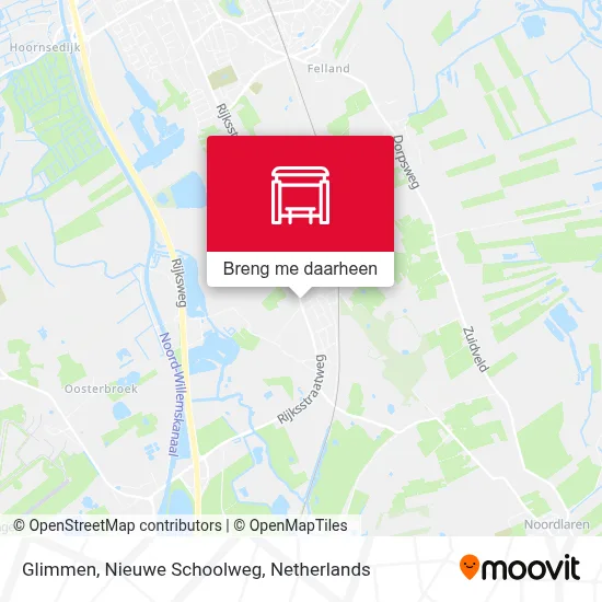 Glimmen, Nieuwe Schoolweg kaart