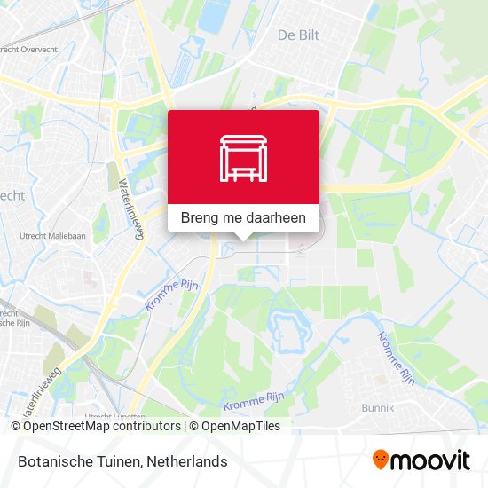 Botanische Tuinen kaart