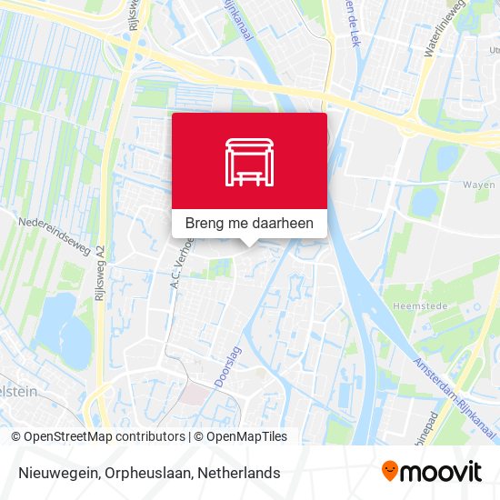 Nieuwegein, Orpheuslaan kaart