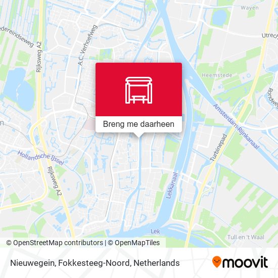 Nieuwegein, Fokkesteeg-Noord kaart