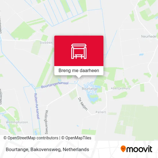 Bourtange, Bakovensweg kaart