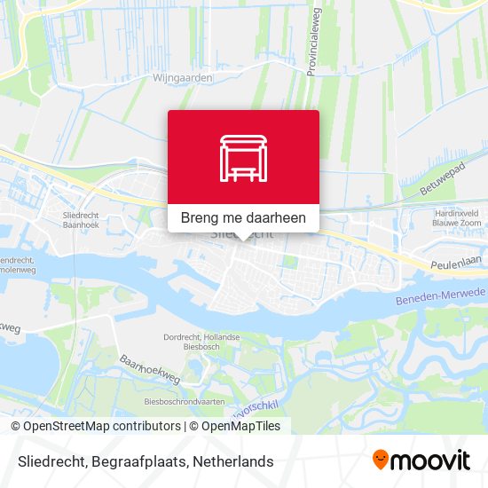 Sliedrecht, Begraafplaats kaart