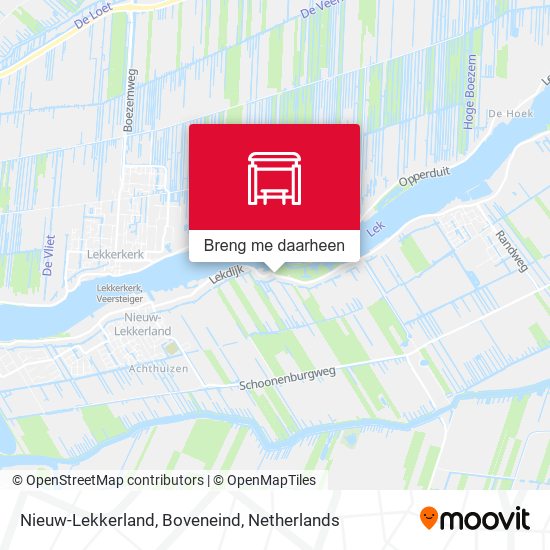 Nieuw-Lekkerland, Boveneind kaart