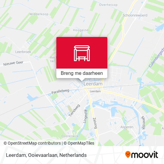 Leerdam, Ooievaarlaan kaart