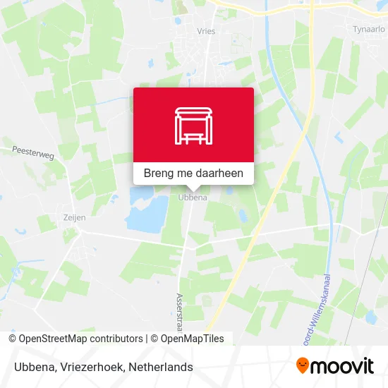 Ubbena, Vriezerhoek kaart