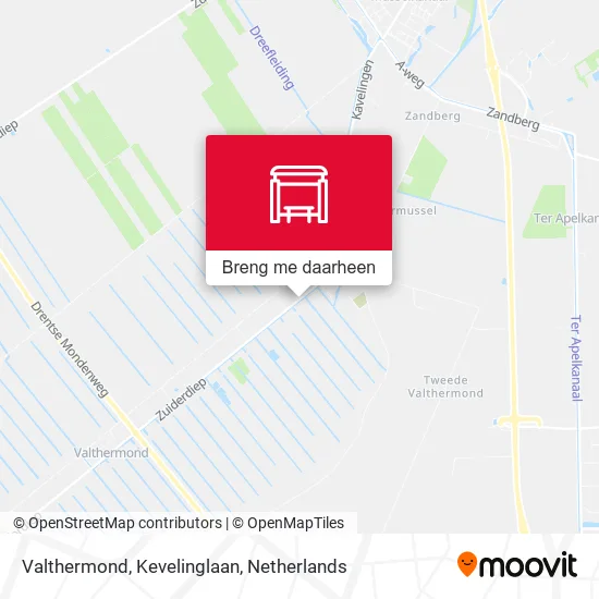 Valthermond, Kevelinglaan kaart