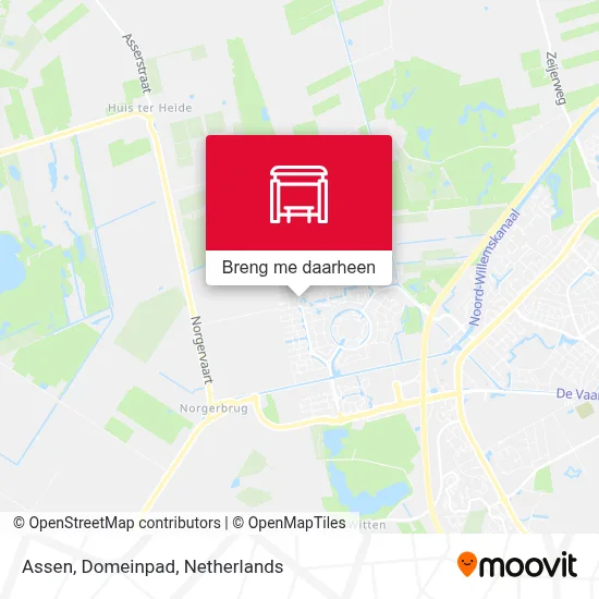 Assen, Domeinpad kaart