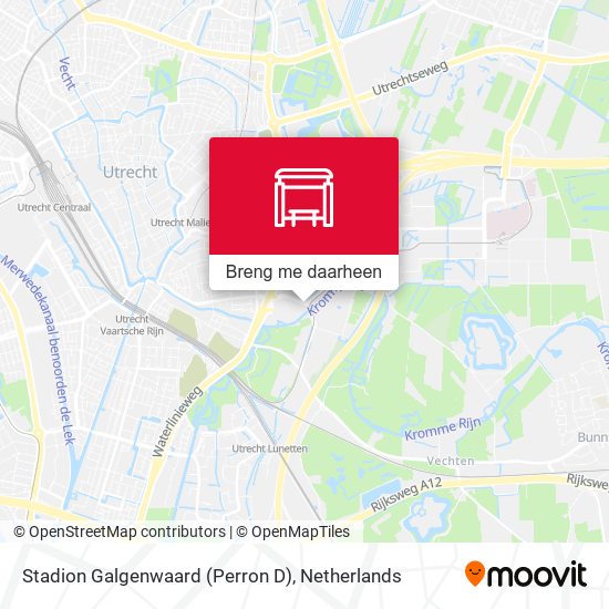 Stadion Galgenwaard (Perron D) kaart