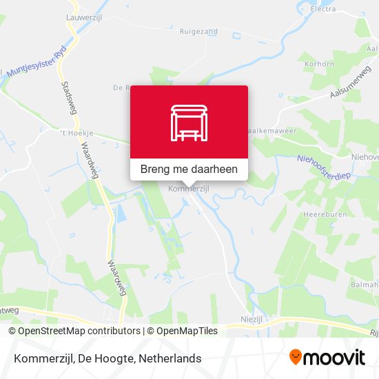 Kommerzijl, De Hoogte kaart